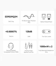 Load image into Gallery viewer, TOPPING DX1 II Gaming Ready DAC &amp; Headphone Amp ES9039Q2M DSD256

